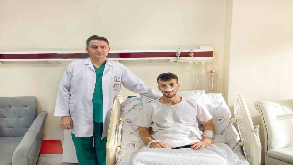 Burnu 3 yerden kırılan Denizlisporlu futbolcu acil ameliyata alındı
