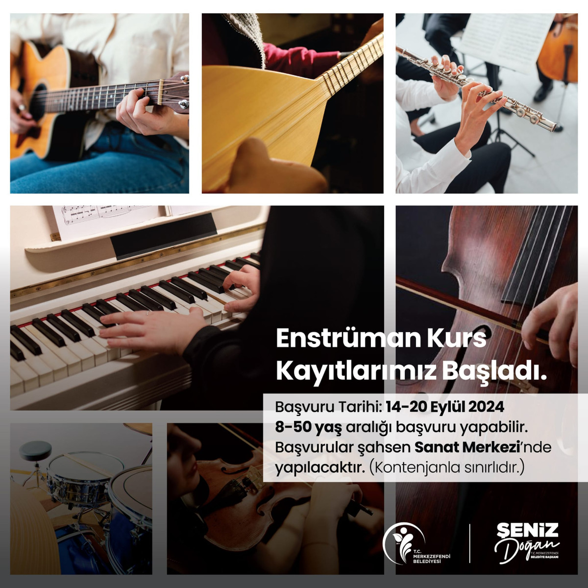 MERKEZEFENDİ’DE ENSTRÜMAN KURSLARINDA KAYITLAR BAŞLADI